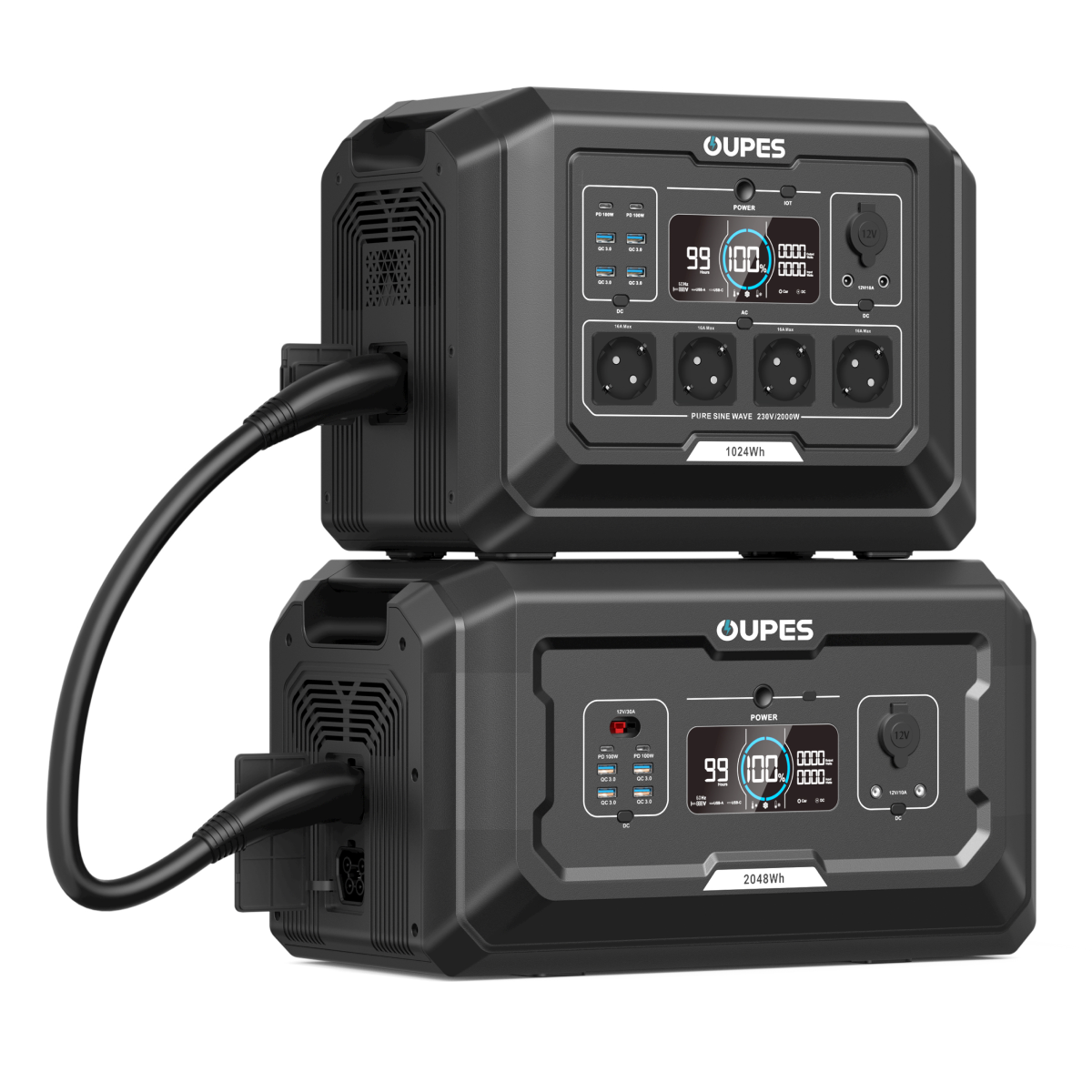 OUPES Mega 1 Home Backup & Portable Power Station | 2000W 1024Wh