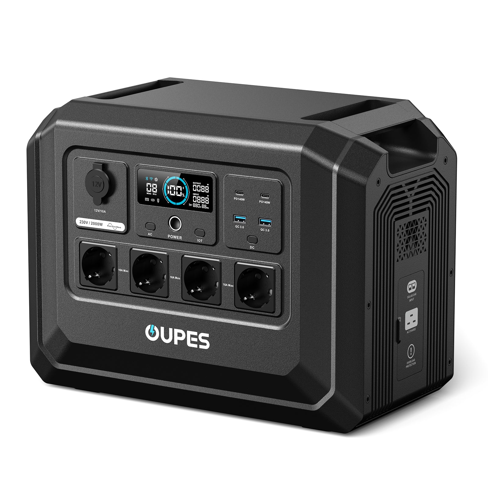 Neue OUPES Mega 1 Notstrom- und mobile Powerstation für Zuhause | 2000 W 1024 Wh