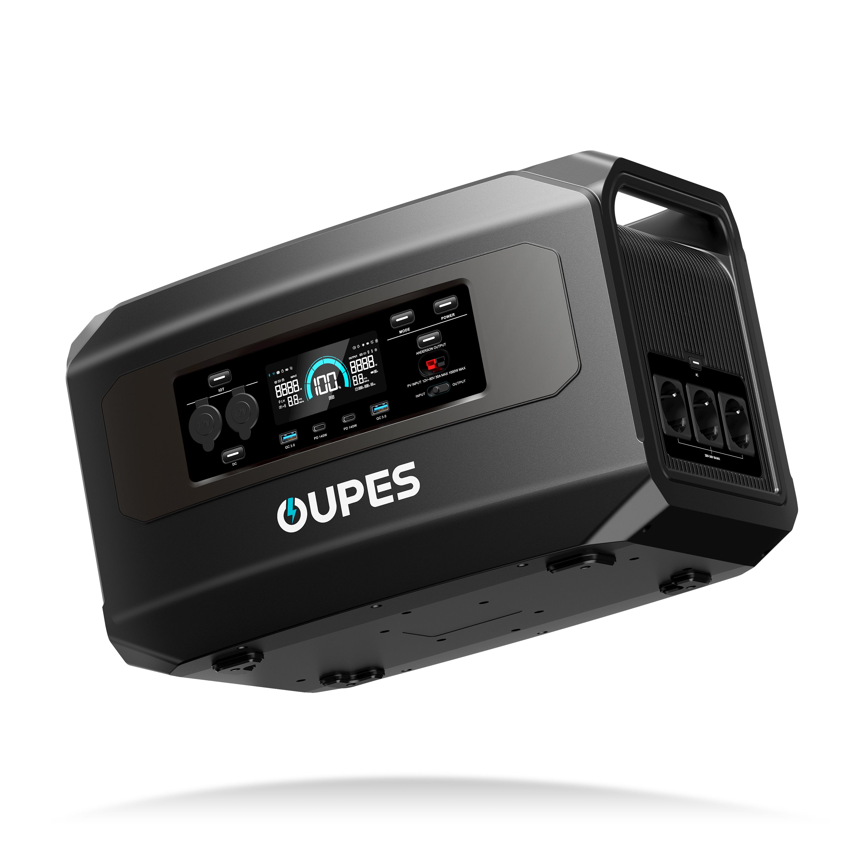 OUPES Mega 1 Notstromversorgung für Zuhause &amp; Tragbare Powerstation | 2000 W 1024 Wh