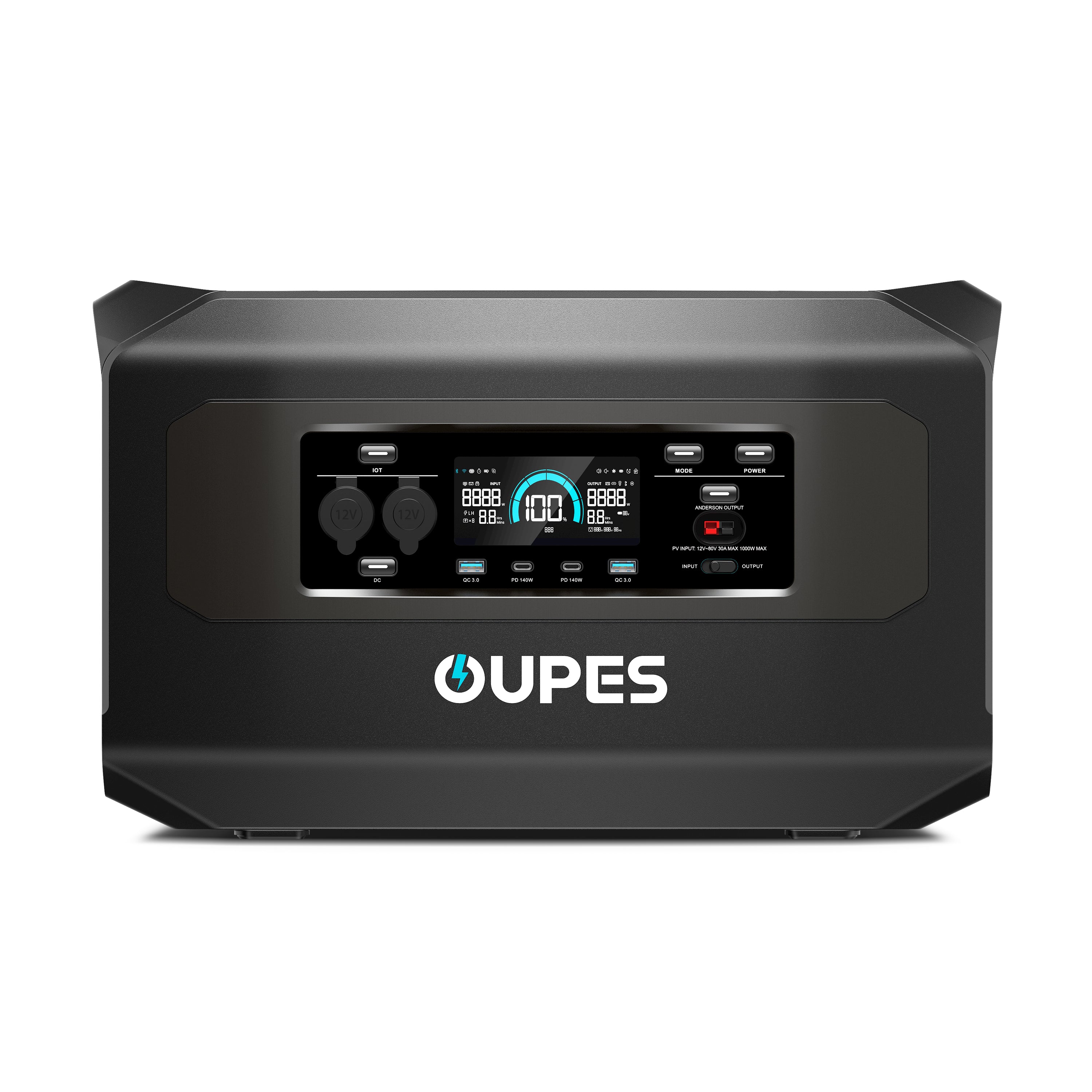 OUPES Mega 1 Notstromversorgung für Zuhause &amp; Tragbare Powerstation | 2000 W 1024 Wh