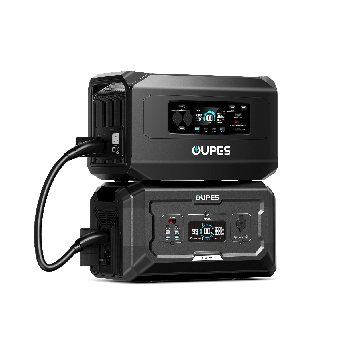 OUPES Mega 1 Notstromversorgung für Zuhause &amp; Tragbare Powerstation | 2000 W 1024 Wh