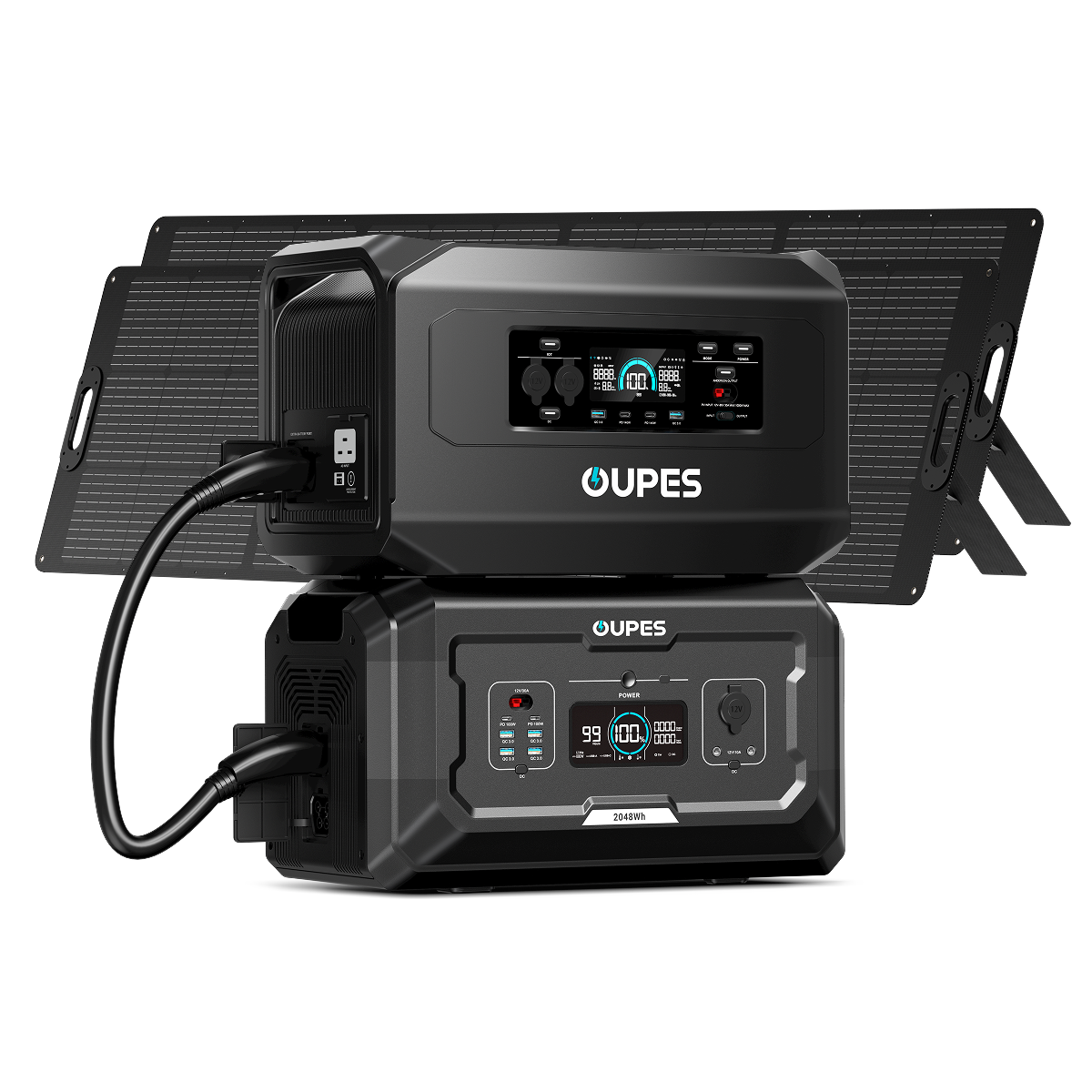 OUPES Mega 1 Notstromversorgung für Zuhause &amp; Tragbare Powerstation | 2000 W 1024 Wh